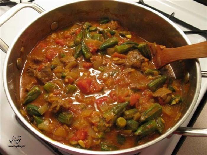 تهیه خورشت بامیه خوشمزه