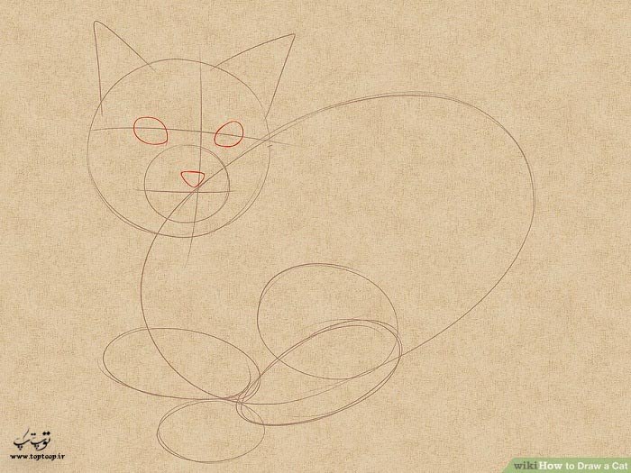 نقاشی گربه