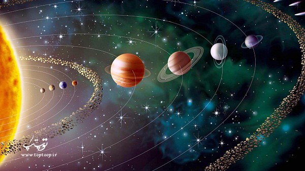 تاریخچه منظومه شمسی و سیارات ، مقاله کوتاه درباره منظومه شمسی و سیارات، مطلب در مورد منظومه شمسی