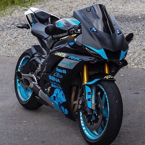 عکس پروفایل موتور سیکلت آبی