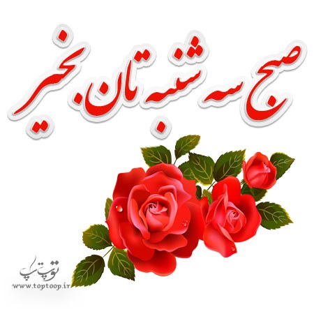 عکس نوشته صبح سه شنبه تان بخیر