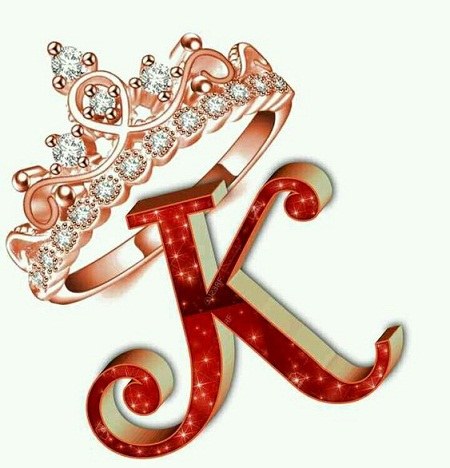 عکس حرف k به شکل تاج پادشاهی
