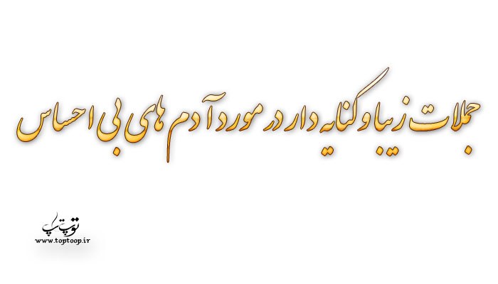 جملات زیبا و کنایه دار در مورد آدم های بی احساس