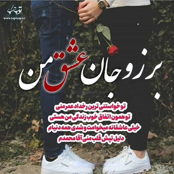 عکس نوشته زیبای اسم برزو