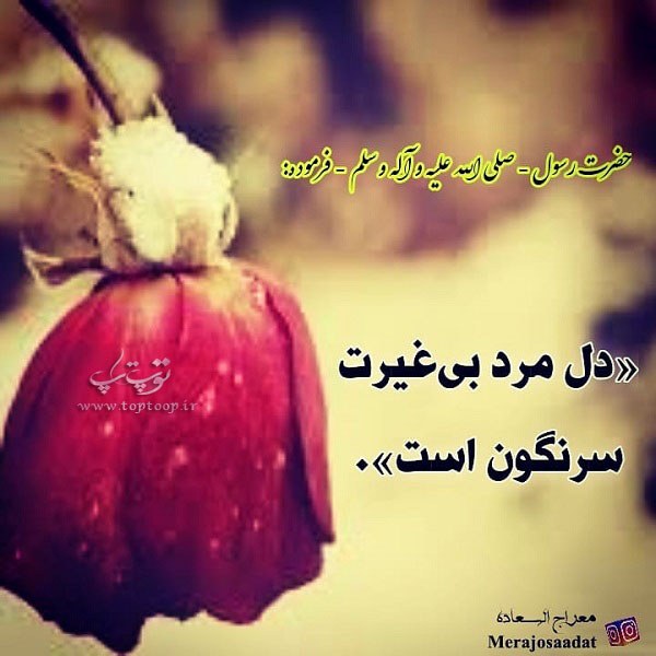 عکس نوشته درباره غیرت برای پروفایل