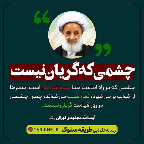 آیت الله مجتهدی تهرانی ( شب زنده داری)